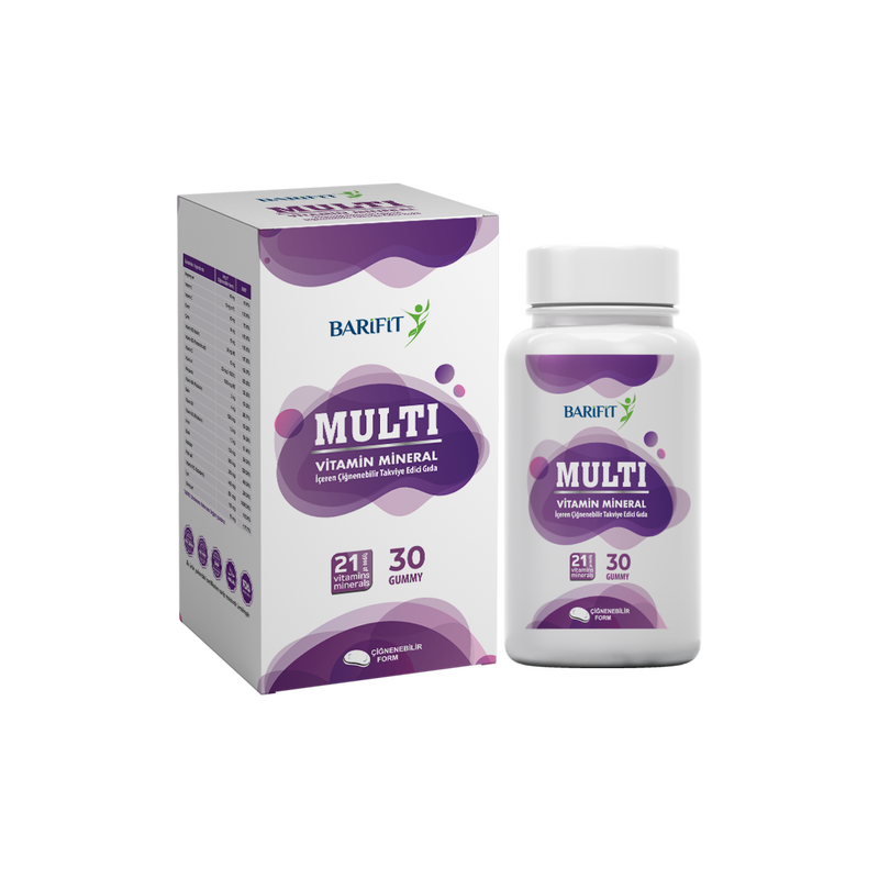 BARİFİT - BARİFİT ® ÇİĞNENEBİLİR MULTİVİTAMİN TAKVİYESİ (30 Gummy)