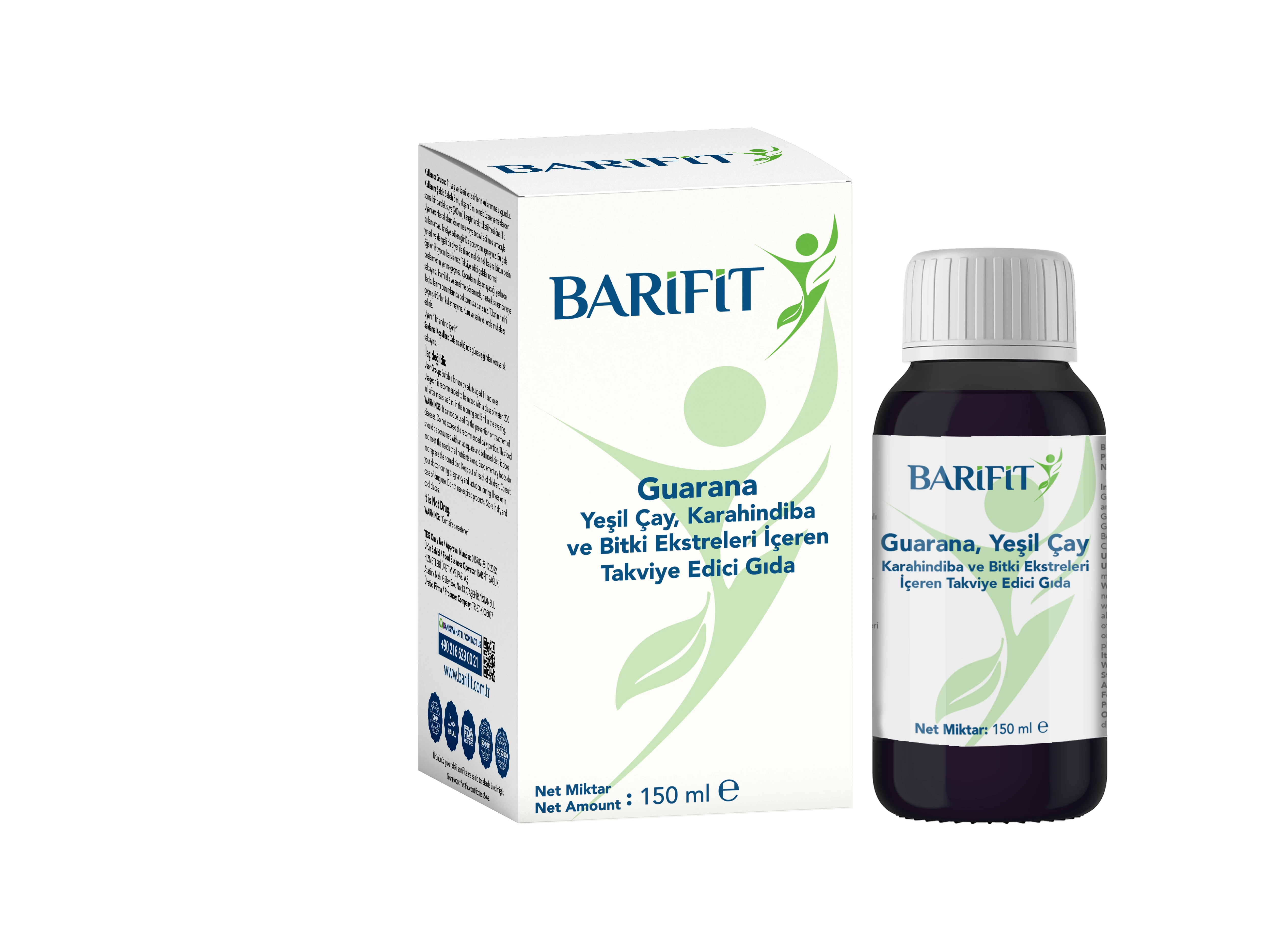 BARİFİT - Ödem Atıcı Sıvı (Guarana, Yeşil Çay, Karahindiba ve Bitki Ekstreleri İçeren Takviye Edici Gıda)