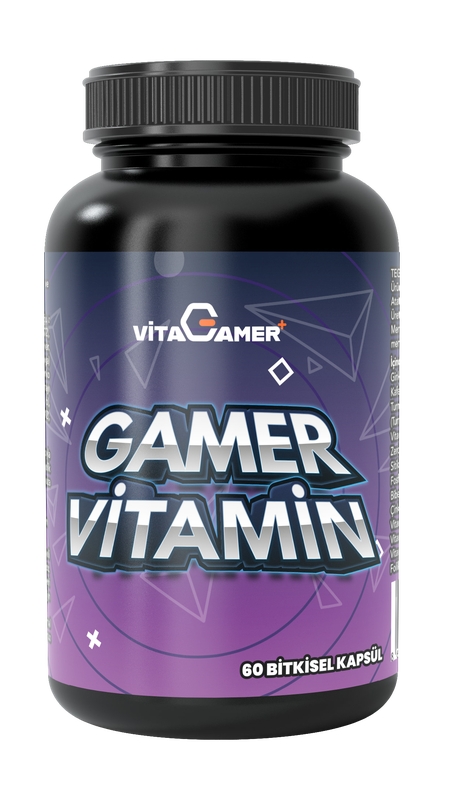 VITAGAMER ® Food Supplement Containing Gingko Biloba, Caffeine, Citicoline, Phosphatidylcholine Vitamin and Mineral